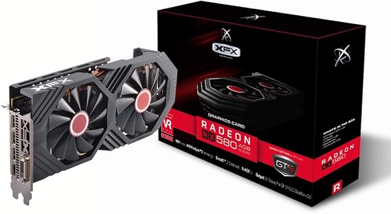 XFX GTS  Edition RX 580 4GB OC+ 1386Mhz DDR5 With Backplate 3xDP HDMI DVI Graphic Cards RX-580P4DFD6