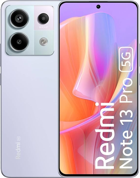 Xiaomi Redmi Note 13 Pro 5G (256GB + 8GB) 6.67" Triple 200MP Camera (for Tmobile Mint Tello & Global) Global Bands Unlocked (Aurora Purple Global ROM)