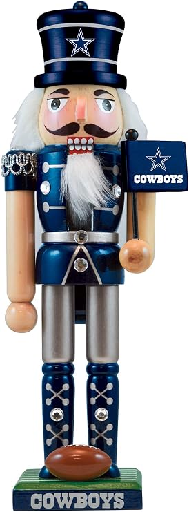 MasterPieces Game Day - NFL Dallas Cowboys - Team Painted Wood Nutcracker