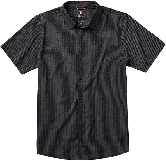 Roark Bless Up Short Sleeve Button-Up Shirt, Black 2, Small