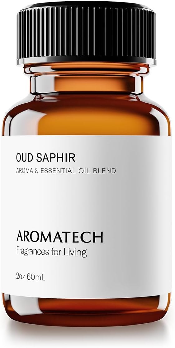 Aromatech Oud Saphir Aroma Essential Oil Blend: Luxury Hotel Inspired Aromatherapy with for Ultrasonic Diffusers & Nebulizers (60 mL)
