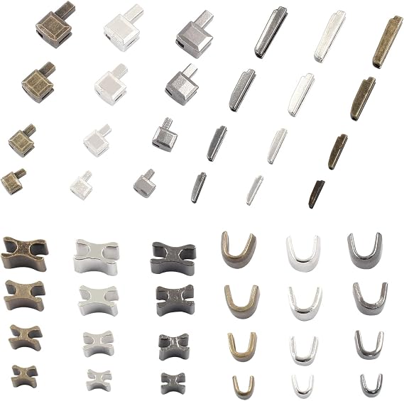 Coufce 12 Sets Metal Zipper Stopper Slider Replacement