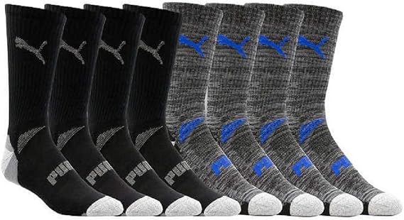 PUMA mens Core Athletic Cushioned Crew Sock