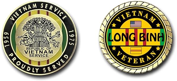 Long Binh Vietnam Veteran Challenge Coin