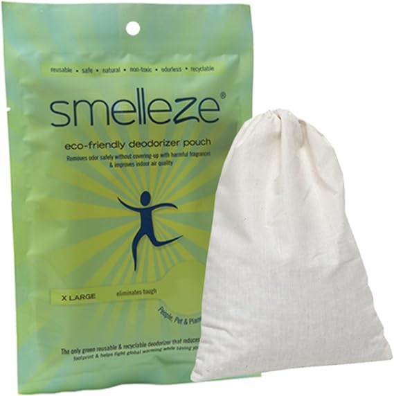 SMELLEZE Paint Odor Eliminator Deodorizer Pouch, Reusable Paint Smell Absorber for Home, Get Rid of Paint Smell and Fumes, Works for Paint, Varnish, Thinner & Solvent Vapors, 300 Sq. Ft. Coverage | Reusable Paint Smell Absorber for Home, Get Rid of Paint Smell and Fumes, Works for Paint, Varnish, Thinner & Solvent Vapors