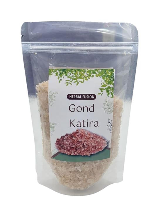 Herbal Fusion, Gond Katira, Pure Organic, Healthy, 100% Natural Superfood Edible Gum, High Cooling Properties, Tragacanth Gum, Badam Pisin Almond Gum