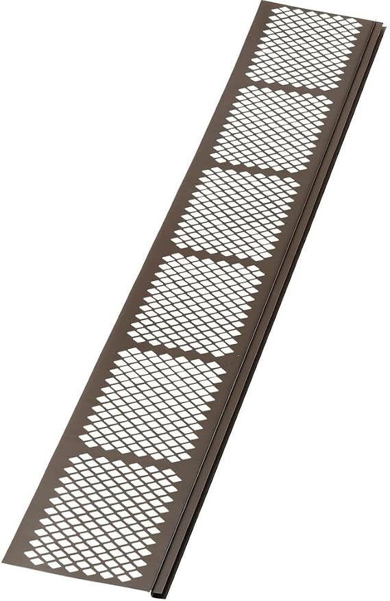 AMERIMAX Home Products 85279BX 3-Feet Plastic Gutter Guard, Brown
