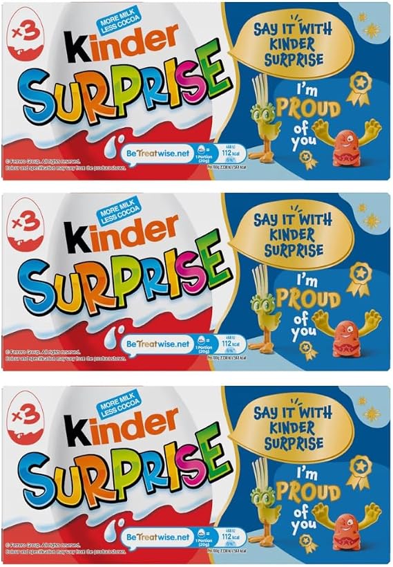 Easter Eggs & Seasonal Treats Multipack – Variety of Chocolate Eggs, Sweets & Treats – Seasonal Easter Gift – Assorted Flavours & Sizes (Kinder Surprise Egg 9 X 20G)