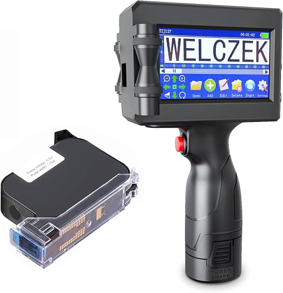 TIJ127 Handheld Inkjet Printer with 4.3Inch Touch Screen