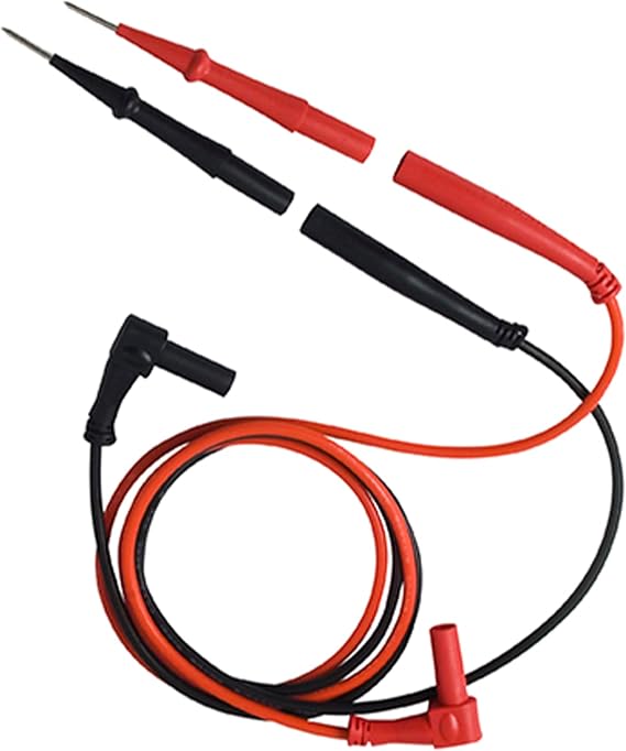 Fieldpiece ADLS2 - Deluxe Silicone Test Leads - Professional HVAC/R Multimeter Lead Set with Gold-Plated Tips - Basket Style Strain Relief with Industry Standard L-Shaped Banana Plug Type