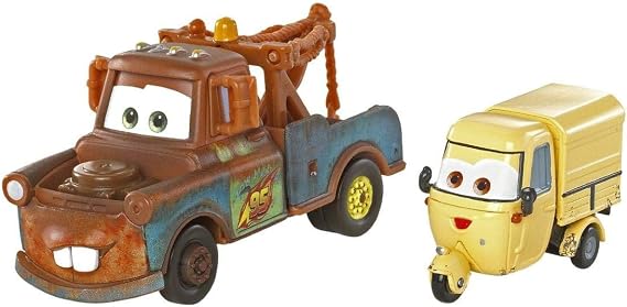 Mattel Disney/Pixar CARS 2 Movie Race Team Mater & Sal Machiani - 2 Cars