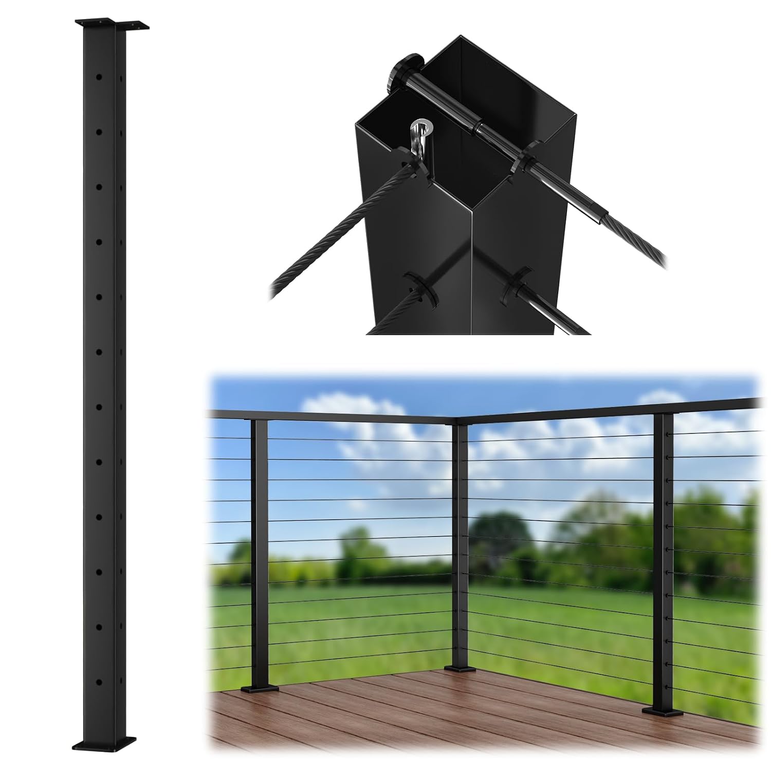 Muzata Black Surface Mount One-Stop System RC01 RC03