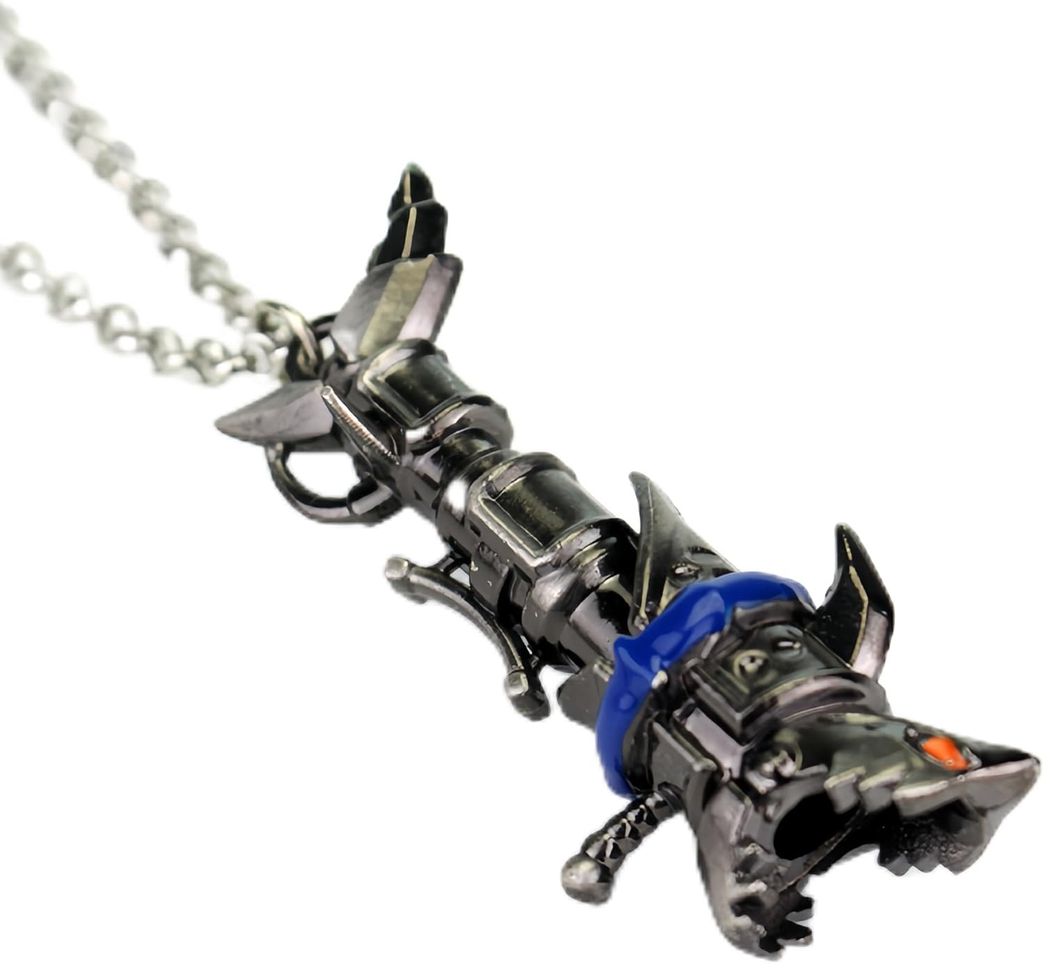 Arcane Jinx Jewelry Cosplay Goods Necklace Anime Game Weapon Metal Necklace, Comic Con Funkolek, Large, Metal, No Jewels