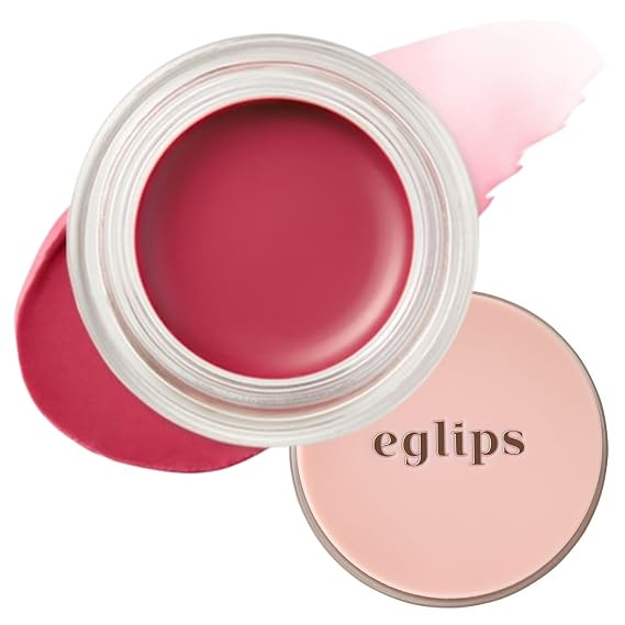 Lip & Cheek Glow Balm - Multi-Use Tinted Melting Balm Blush for Lips & Cheeks Builable and Blendable Texture (06 GLACIER, 0.18 oz)