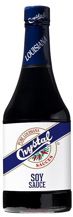Crystal Louisiana's Soy Sauce, 12 Ounce, Flavor Poultry, Shellfish, Beef, Use On Sushi, Ramen, Dressings and Sauces