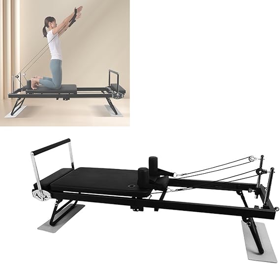 Pilates Reformer, Foldable Pilates Machine,Folding Yoga Bed Pilates Bed,Exercise Yoga Equipment,for Strength Training- Yoga Exercise Equipment Perfect for Pilates Lovers!
