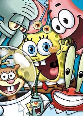MOOMOH 5D Diamond Painting Kit - DIY Cartoon Full Drill Diamond Dots Gem Art Crafts for Adults, 12x16 inch