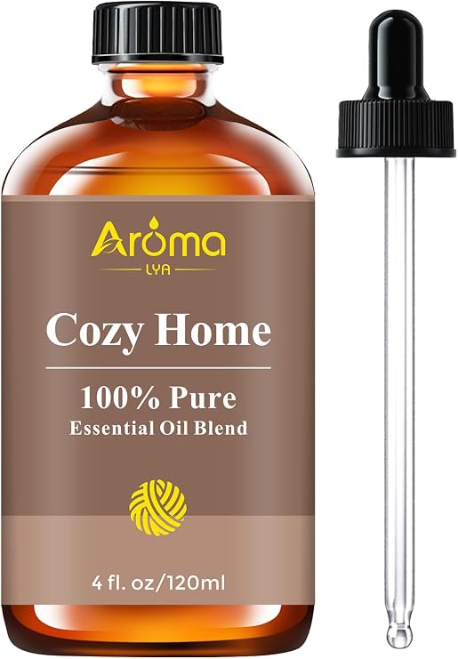 100% Pure Essential Oil Blends - Cozy Home | Warm-Woods Blend Scent With a Rich Aroma and Long-Lasting Scent