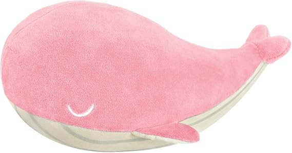 Whale Plush Pillow, Pink 18 Inch, Cute Stuffed Animal Plushies | 10/18/26/33 Inch, Soft Comfort Plush Toy, PP Cotton , Kawaii Decor Gifts for Kids and Whale Lovers