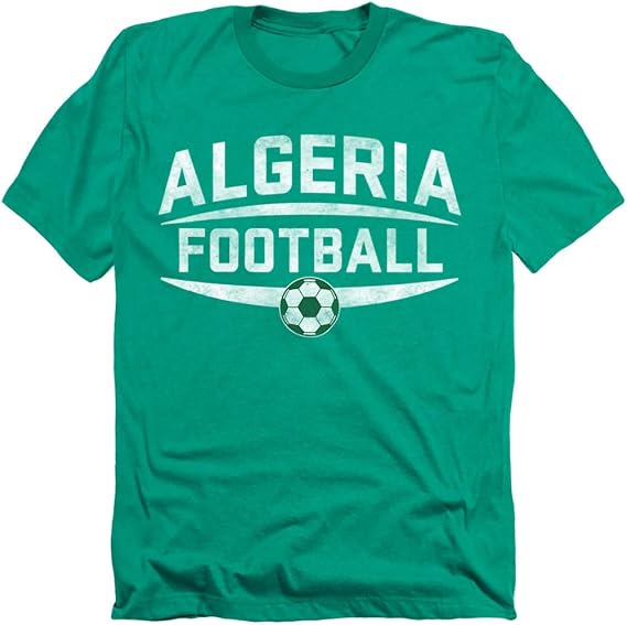Popfunk Algeria International Vintage Soccer Ball Unisex Heather T-Shirt