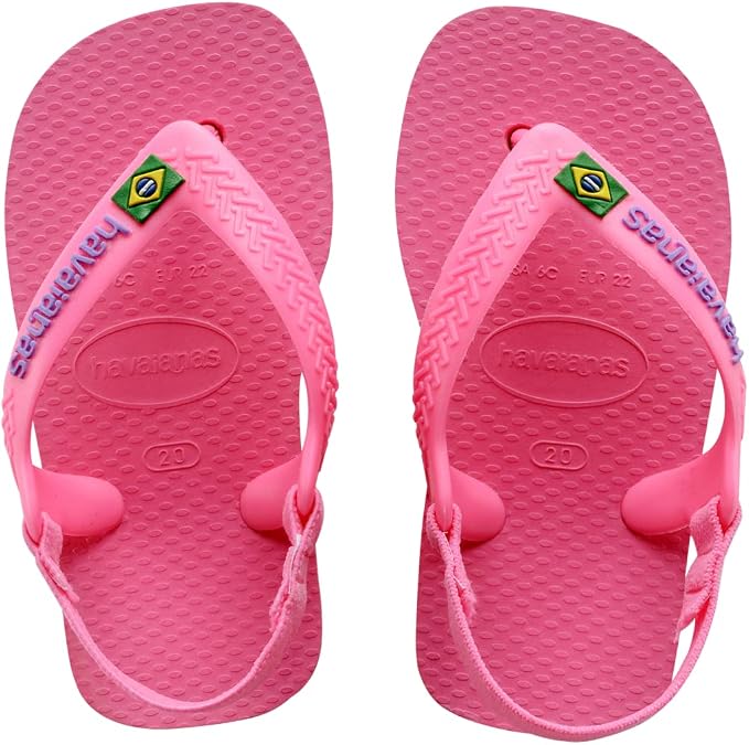 Havaianas Unisex-Child Baby's Brazil Logo Sandal Orange Citrus Flip-Flop