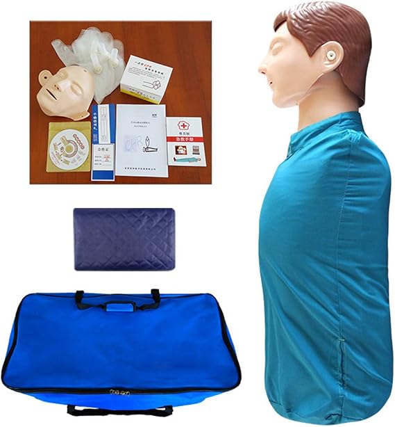 Cpr Dummy Manikins Training Supplies Kit With Feedback For Artificial Respiration Chest Compressions Pupil Contrast