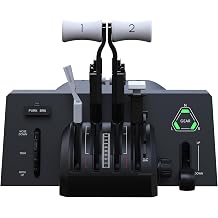 Honeycomb BRAVO LITE - compact throttle quadrant for flight simulation, clear design, compatible with MSFS 20/24