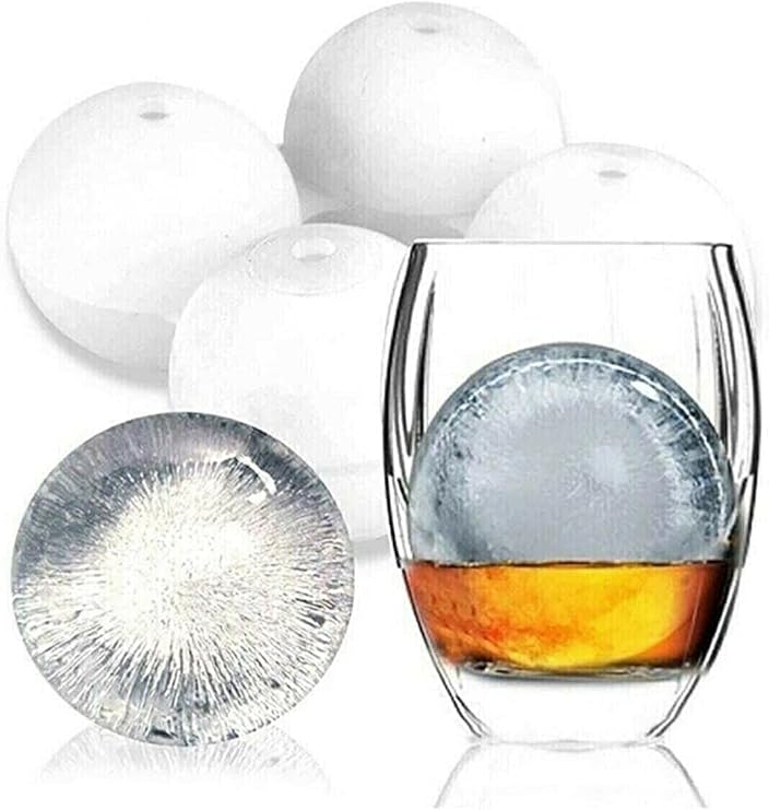 4-Piece Sphere Icebox Ice Making Mold Round Sphere