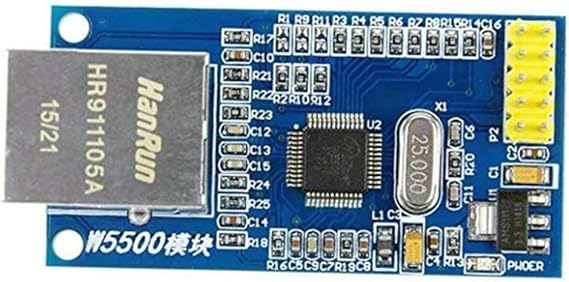 Taidacent Ethernet Network Module W5500 Full Hardware TCP IP Protocol Stack Without Code 51/STM32 Ethernet Microcontroller Transmission Rate 10/100MBPS