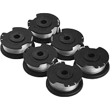 ReachMall 6 Pack Trimmer Spool And Line 0.065 Inch 16.4 Ft For Hyper Tough 20V Max String Trimmers Models HT19-401-003-06 HT19-401-003-07