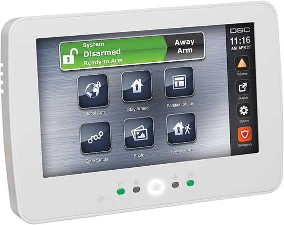 DSC HS2TCHP N - 7 Inch Touchscreen Alarm Keypad with Prox Support