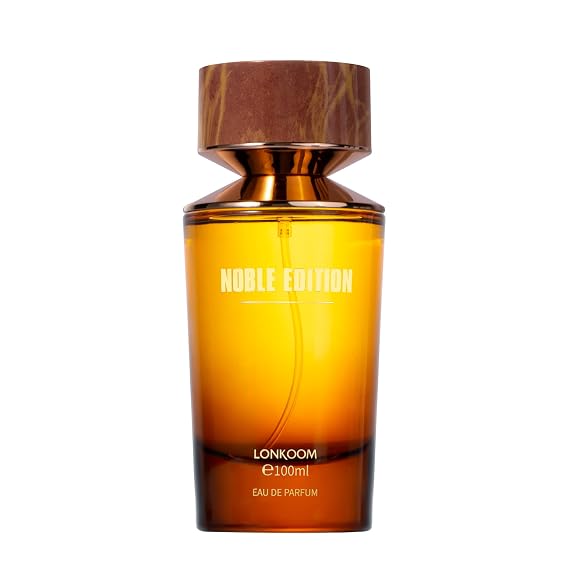 Lonkoom Noble Classic Amber Musk Perfume for Men Women, 3.4 Fl Oz Unisex Eau de Parfum Spray Long-Lasting Fragrance, Floral Notes of Bergamot Cassis Rosewood Cyclamen Cedarwood Sandalwood