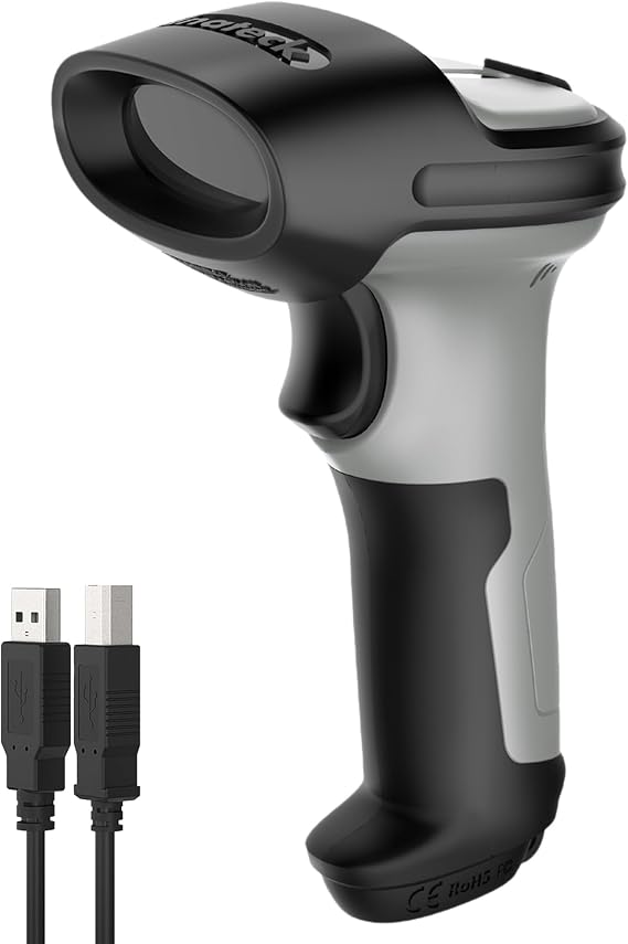 Inateck Barcode Scanner Bluetooth, Wireless, 15 continuous working days, 35m Range, Automatic Fast and Precise scanning, BCST-70