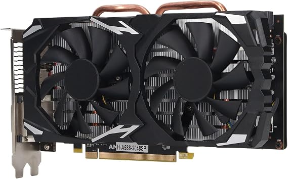 RX580 Graphics Card - 8GB GDDR5 256BIT Interface Gaming Graphics Card, PC Gaming Graphics Card Low Noise Support DVI PC Gaming Video Card Computer Accessories for Win 10 11 (RX580
