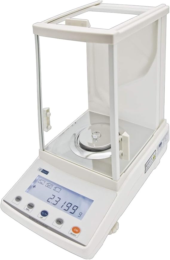 High Precision 0.0001g Laboratory Electronic Analytical Balance, Lab Digital Counting Weighing Scales with Internal Calibration for Data Transmission (Size : 200g/0.0001g)