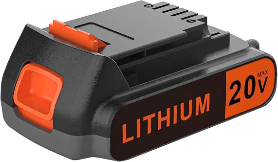 20 Volt MAX 2.0AH Battery Replacement for Black and Decker 20V Lithium-Ion Battery,Compatible with Tools, Outdoor Equipment and 20V Vacuums.