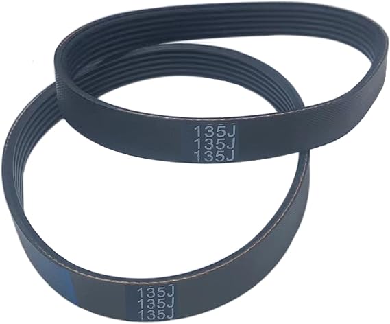 2 Pack 135J6 Planer Drive Belt for Ryobi AP10 AP-12, Delta 22-540 TP300, Ridgid, Craftsman