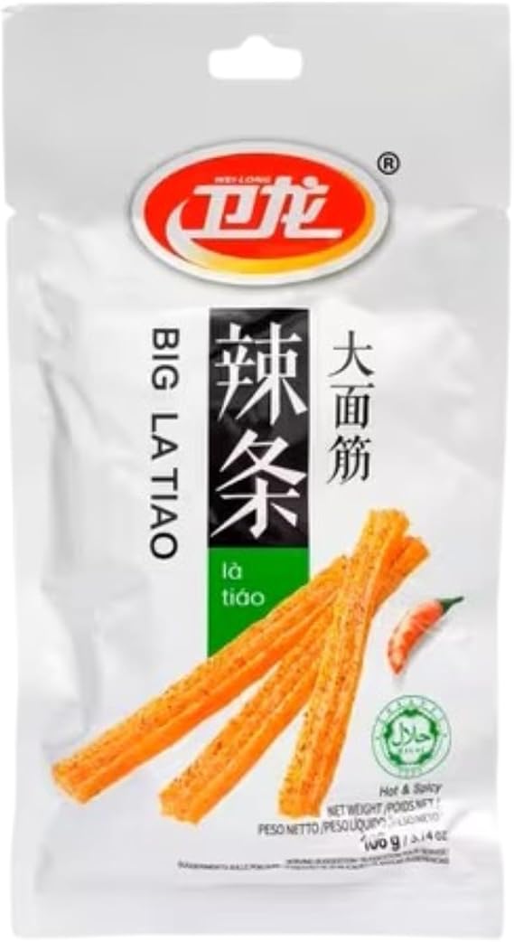 Wei Long Latiao Spicy Gluten 106g (Pack of 1)