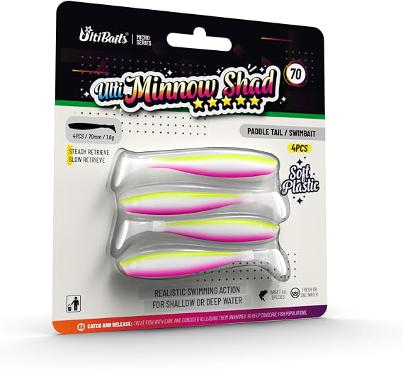 Minnow Shad Silikon Yem 70mm 1,6gr 4 Adet