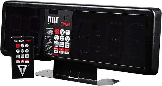 TITLE Boxing Professional Interval Timer and Gym Clock - Fight and Workout Timer, Boxing Equipment