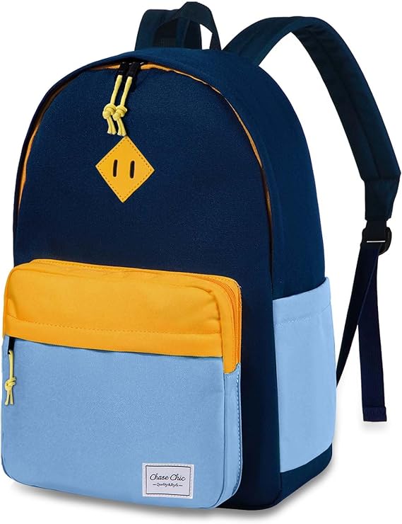 Chase Chic Kids Backpack, School Bag for 8-16 years Boys Girls, Large Capacity Water Resistant Primary Children's Backpack