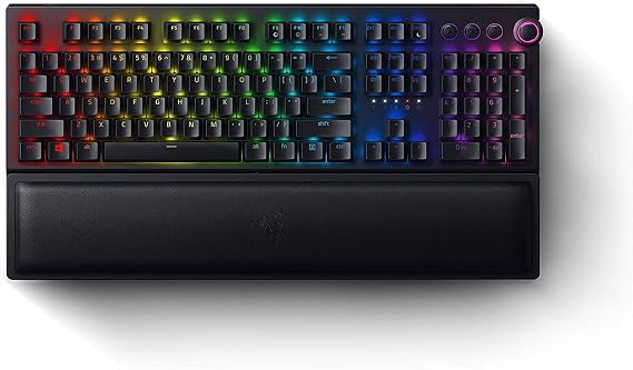 Razer BlackWidow V3 Pro Wireless Mechanical Gaming Keyboard with Yellow Switches, Chroma RGB, Doubleshot Keycaps, Bluetooth/2.4GHz
