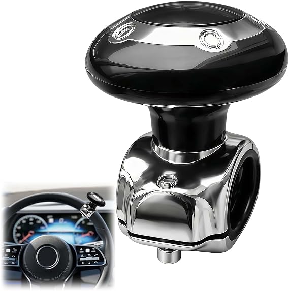 Vehicle Steering Wheel Spinner Knob,Universal Fit Driving Helper Car Handle Spinner,steering wheel knob spinner for Cars, Trucks, Tractors, Boat, Maneuver Ease on Any Vehicle