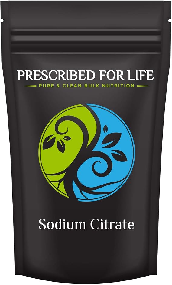 Prescribed for Life Sodium Citrate | TriSodium Citrate Dihydrate | USP Food Grade Fine Granular (10kg / 22lb)