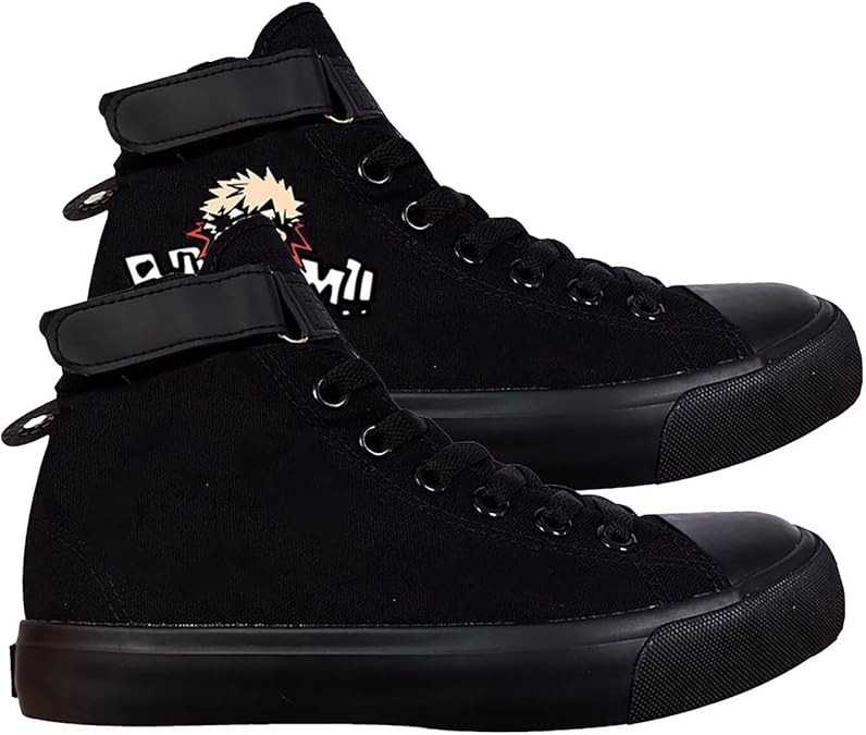 DHSPKN Anime Mha Canvas Shoes Deku Izuku Todoroki Sneakers Anime Cosplay High top Canvas Shoes