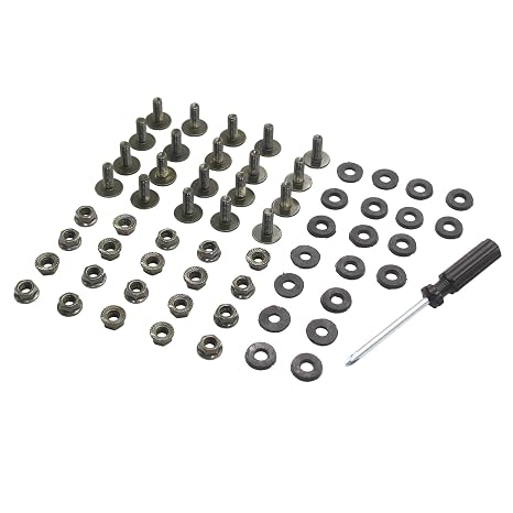 M6 x 16 ATV Fairing Plastic Body Fender M6 Bolt Washer & Nut 6mm 50cc 70cc 90cc 110cc 125cc 150cc 200cc 250cc Pit Trail Dirt Quad Bike (Army Green)