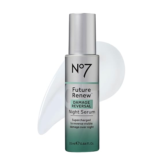 No7 Future Renew Damage Reversal Night Serum, 0.84 Fl Oz