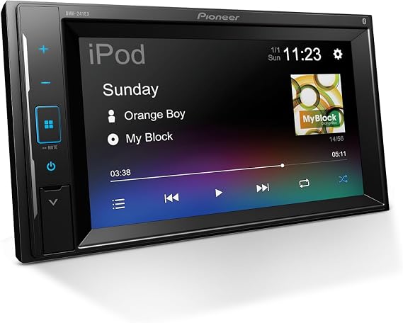 Pioneer DMH-241EX 6.2" Resistive Touchscreen Double Din Car Stereo