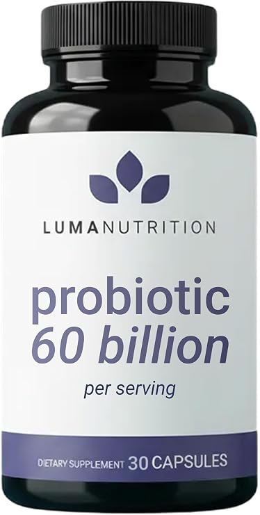 Luma Nutrition Probiotics Digestive Health for Men and Women - 30 Capsules