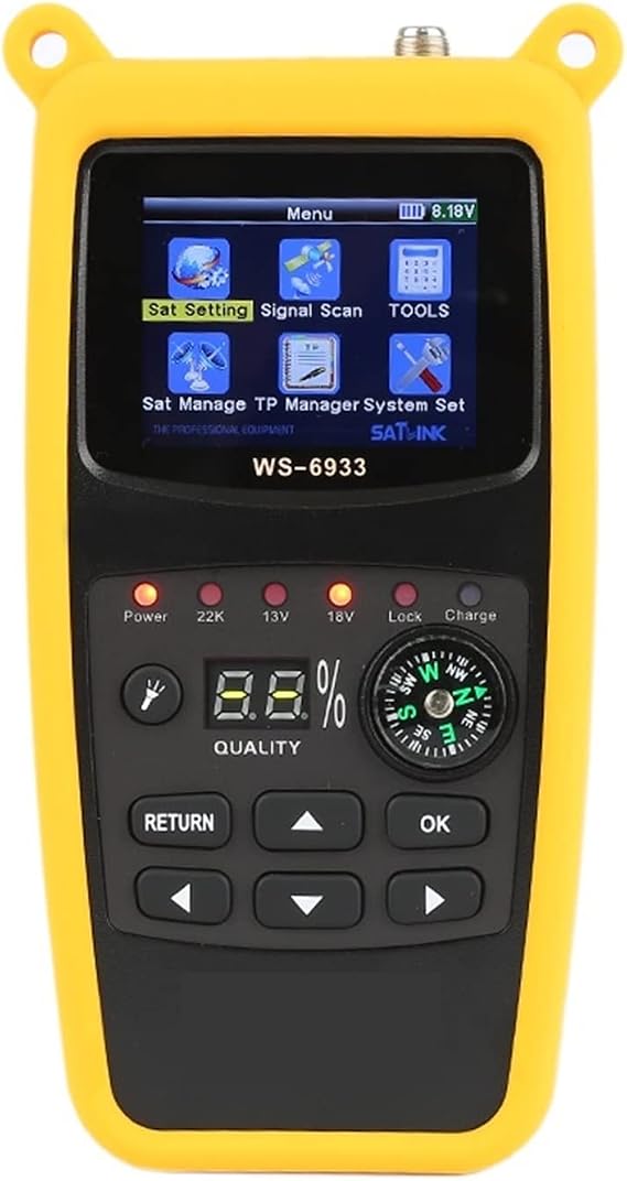 TV Signal Finder Meter, Satellite Receiver LCD Display Dvb-s2 2.1 Inch Satellite Finder Meter,for Adjusting Sat TV Dish